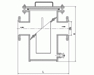 籃式過(guò)濾器2.5MPa結(jié)構(gòu)圖